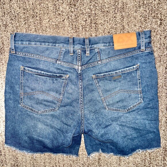 Armani Exchange Men's Blue Denim Jean Shorts Cutoff Size 32 - Picture 2 of 8